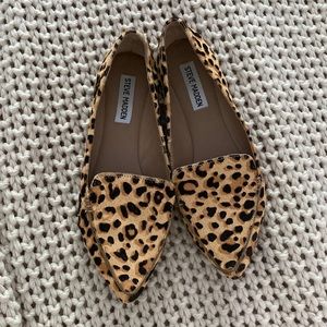 Steve Madden Calf Hair Leopard Print Flats